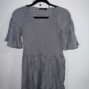 Mikarose Charcoal Short Sleeve Top